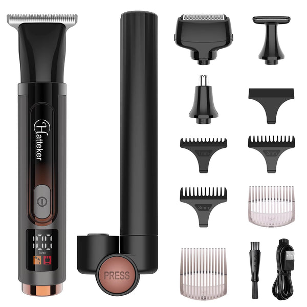 New 4 in 1 Men Personal Groomer Long Detachable Handle Grooming Kit Body Hair Trimmer and Shaver for Men