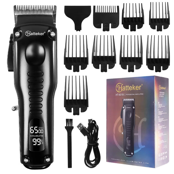 Hatteker Professional LED Hair Clipper and Trimming Set