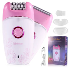 Load image into Gallery viewer, Hatteker 2-in-1 Women&#39;s Electric Shaver and Trimmer with LED Light for Hair Removal
