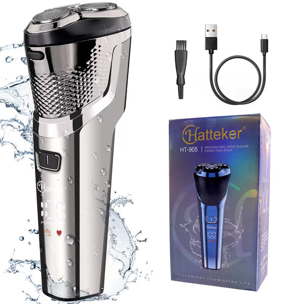 Men Beard Trimmer Rotary Waterproof USB Charging Shaving Machine Electric Shaver Beard Trimmer