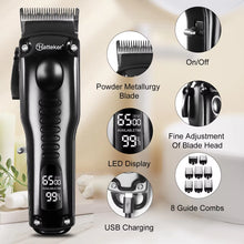 Load image into Gallery viewer, Hatteker Professional LED Hair Clipper and Trimming Set
