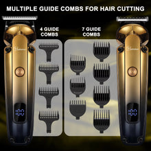 Load image into Gallery viewer, 6 in 1 Electric Hair Clippers Men Oil Head Carving Professional LED Hair Trimmer
