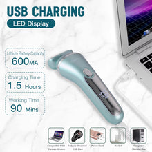 Load image into Gallery viewer, Lady Shaver 3 in 1 Hair Removal Epilator Electric Shaver for Legs Arm USB Rechargeable Razor Wet&amp;Dry Cordless for Woman
