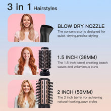 Load image into Gallery viewer, 3 in 1 Air Hair Style Curler Styling Tools Hair Dryer Brush Hot Comb Electric Hair Straightener
