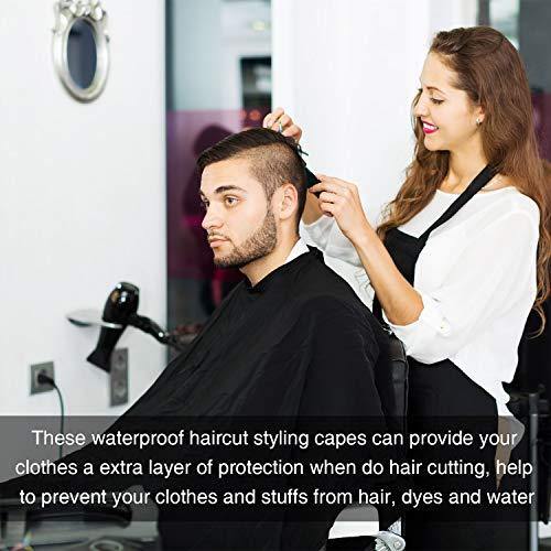 2 Pieces Hairdressing Cape Salon Barber Cape Waterproof - HATTEKER