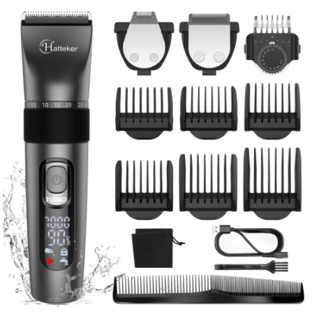 HATTEKER  Hair Clipper  Professional Waterproof grooming kit 3 in1 USB charging Haircut RFC-69503 - HATTEKER