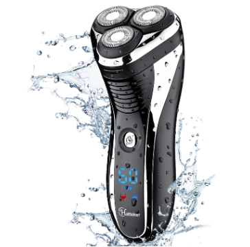 HATTEKER Facial Electric Razor for Men Wet Dry Rotary