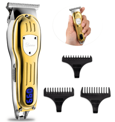 HATTEKER Metal Electric Hair Clipper Mini Professional Men's Hair - HATTEKER