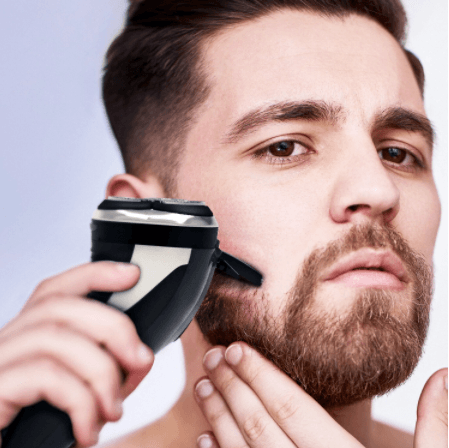 HATTEKER Facial Electric Razor for Men Wet Dry Rotary - HATTEKER